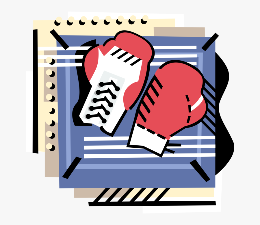 Vector Illustration Of Prize Fighting Boxing Glove, Transparent Clipart