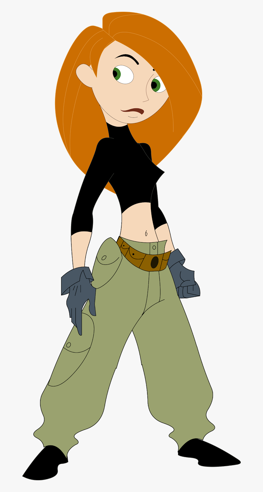 Cartoon Girl, Girl Clipart, Women Clipart, Cartoon - Kim Possible Cosplay, Transparent Clipart