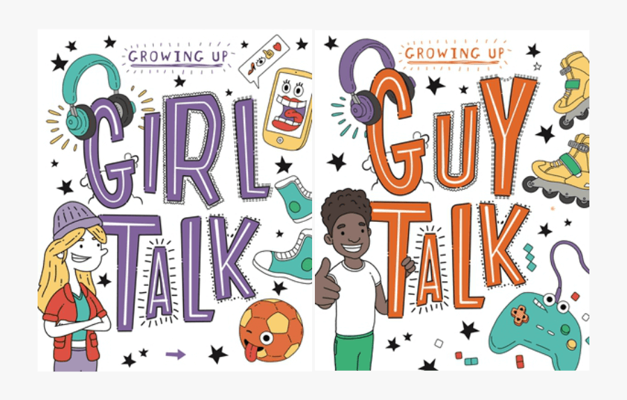 Girl Talk - Guy Talk - Cartoon, Transparent Clipart