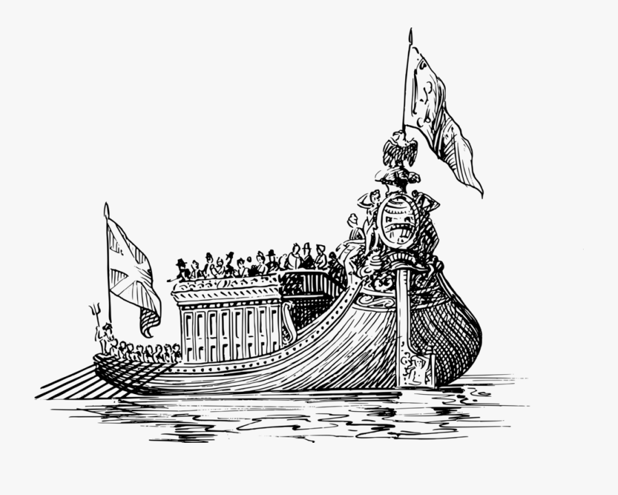 Caravel,monochrome Photography,naval Ship - Slave Ship Transparent Background, Transparent Clipart