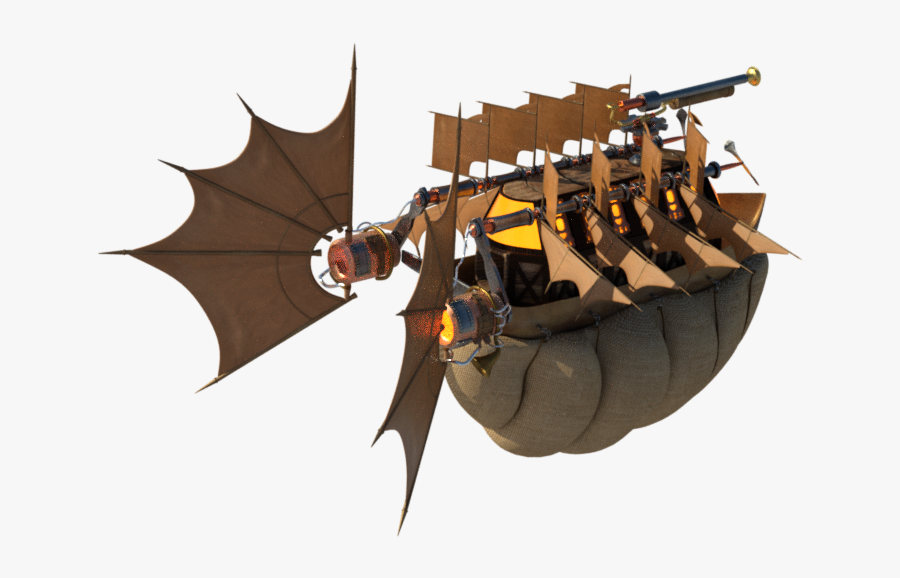 Transparent Airship Png - Viking Ships, Transparent Clipart