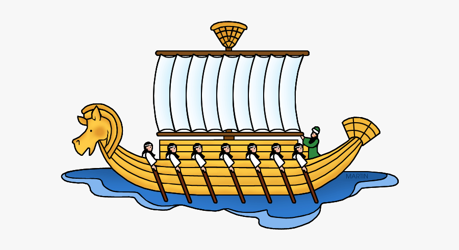 Clip Art By Phillip - Ancient Greek Ships Clipart, Transparent Clipart