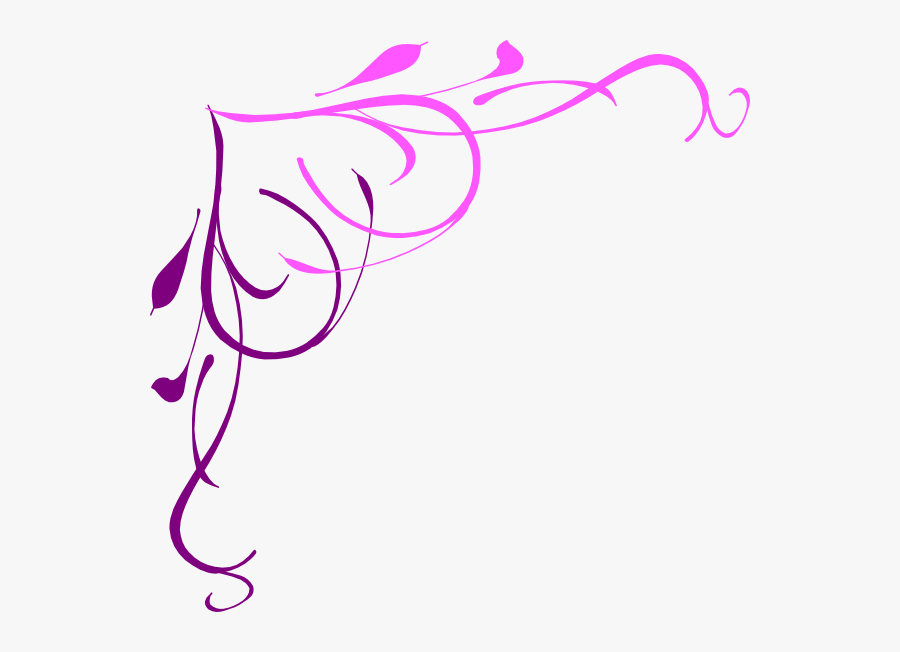 Heart Pink Purple Clip Art At Clker - Red White And Black Borders, Transparent Clipart
