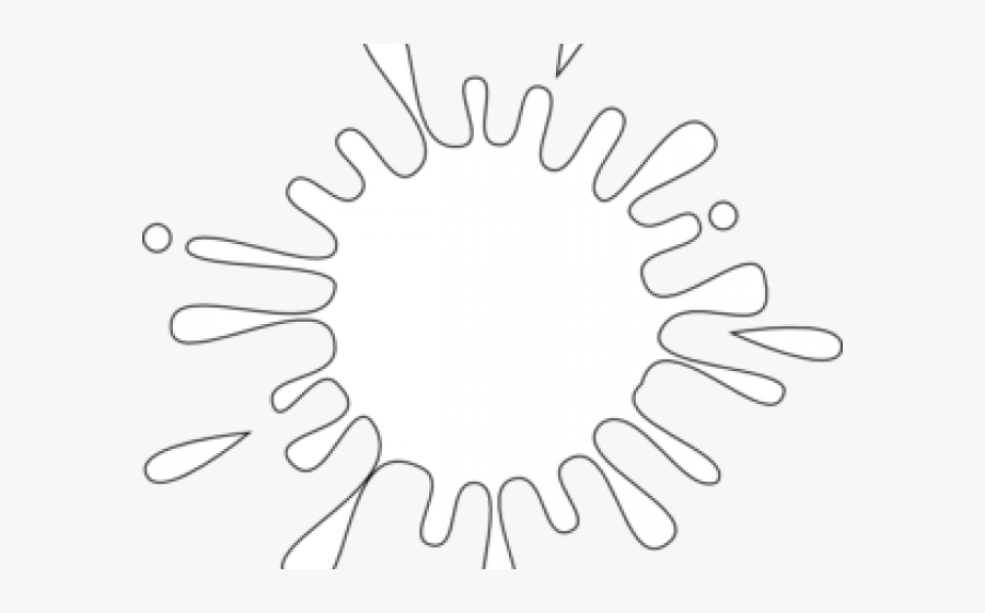 Yellow Paint Splatter Clipart, Transparent Clipart