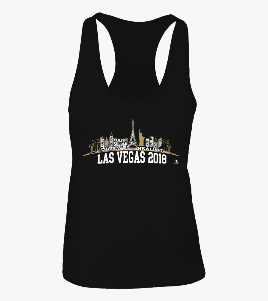 Las Vegas Skyline Roster Of 2018 Shirt - Active Tank, Transparent Clipart