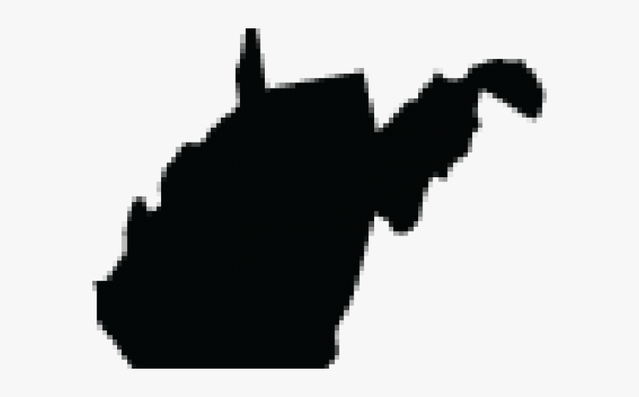 Virginia Clipart Silhouette - West Virginia Electoral Map, Transparent Clipart