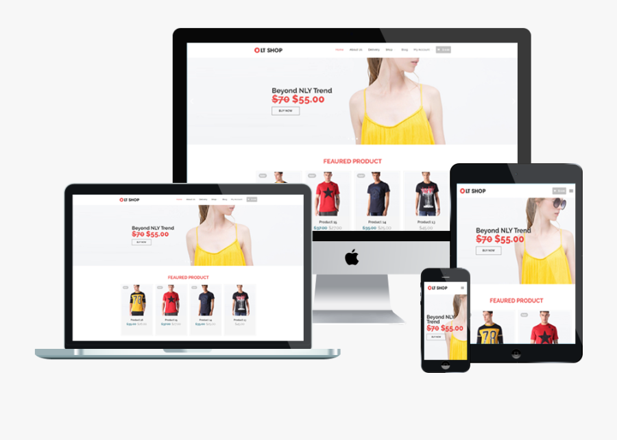 Lt Shop Free Responsive Online Store / Clothes Shop - Best Free Theme Woocommerce, Transparent Clipart