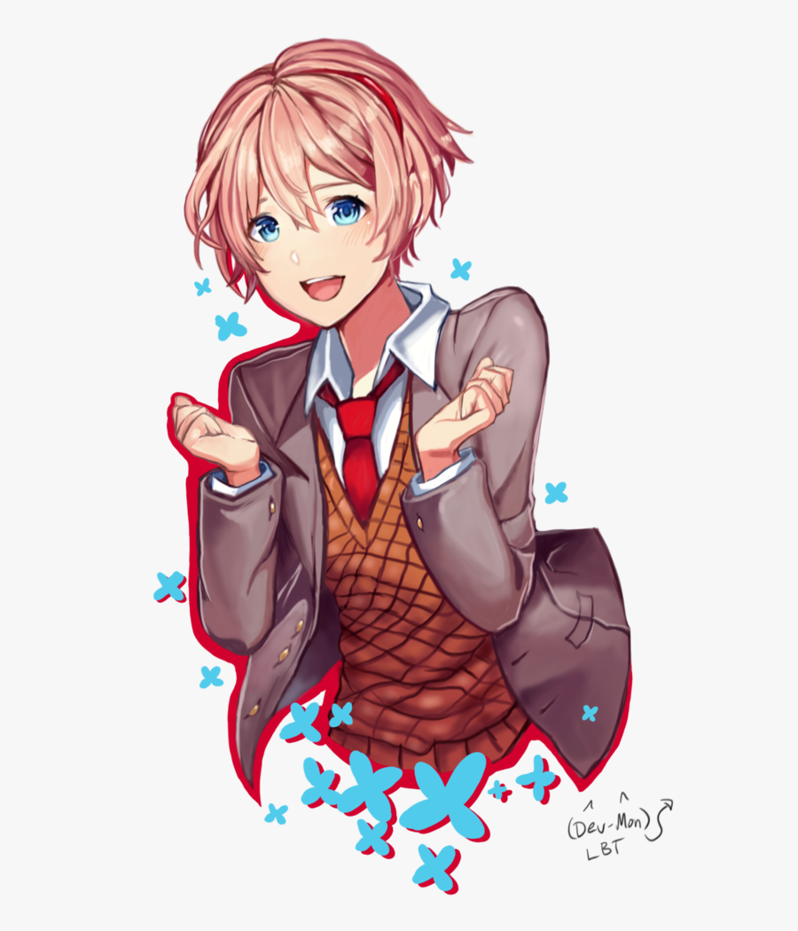 Boys Dokidoki Literature Club, Transparent Clipart