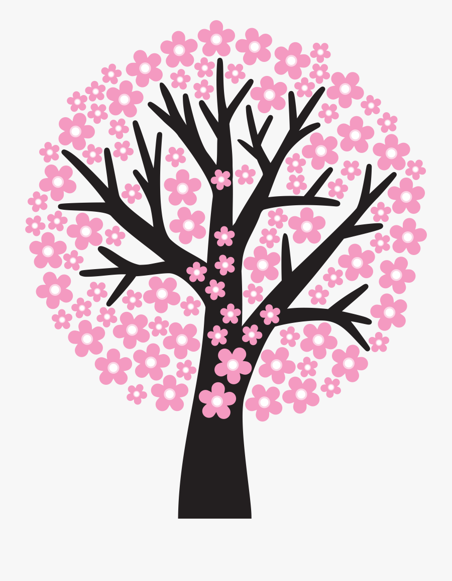 Blossom Tree Spring Clipart, Transparent Clipart