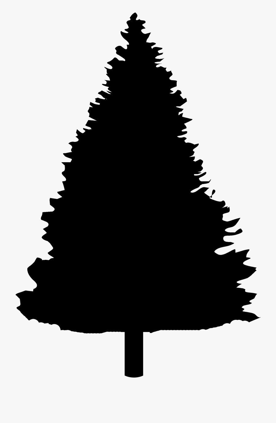Tannenbaum Verbotsschild, Transparent Clipart