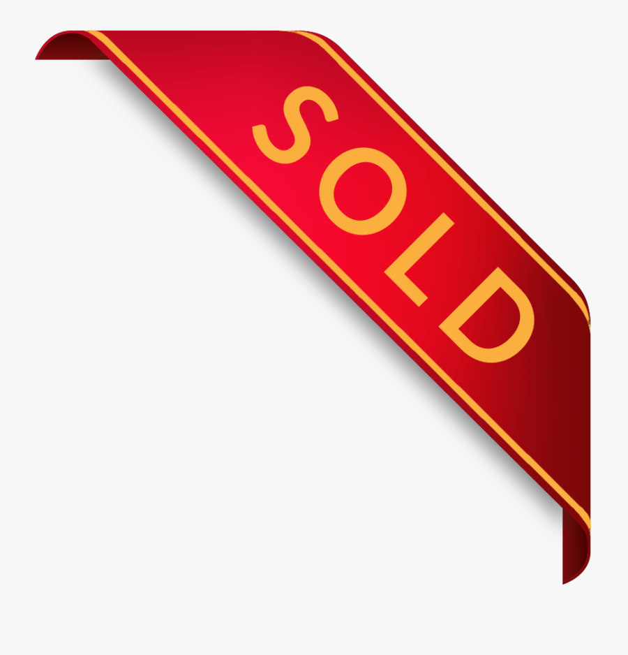 Sold Tag Cliparts - Sold Ribbon Clip Art, Transparent Clipart