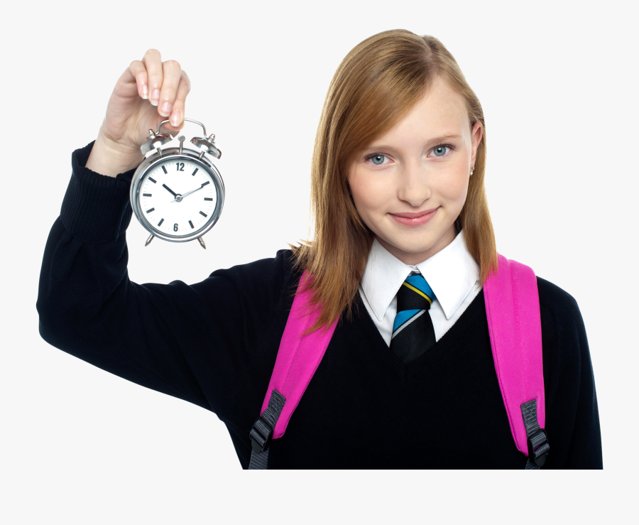 Young Girl Student Png Image - Entregar Tareas A Tiempo, Transparent Clipart