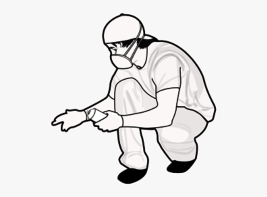 Transparent Racquetball Player Clipart - Line Art, Transparent Clipart