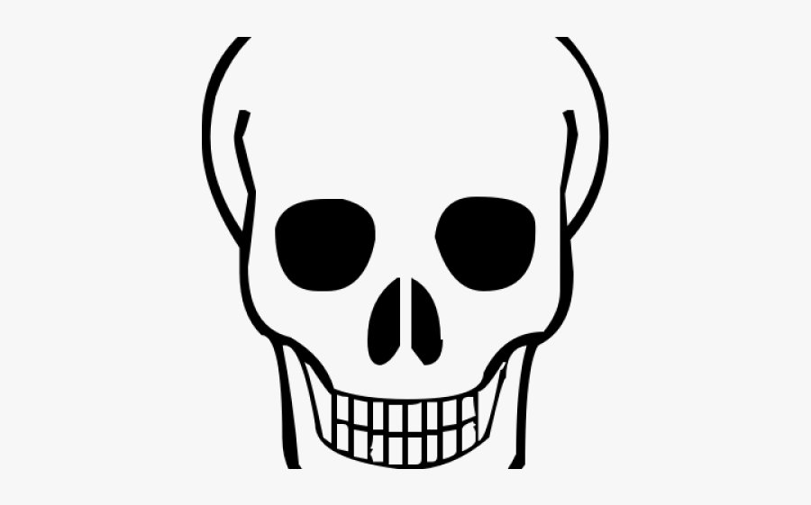 Easy Simple Skull Drawing, Transparent Clipart