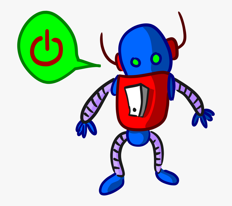Robot - การ์ตูน สวิตซ์ ไฟ, Transparent Clipart
