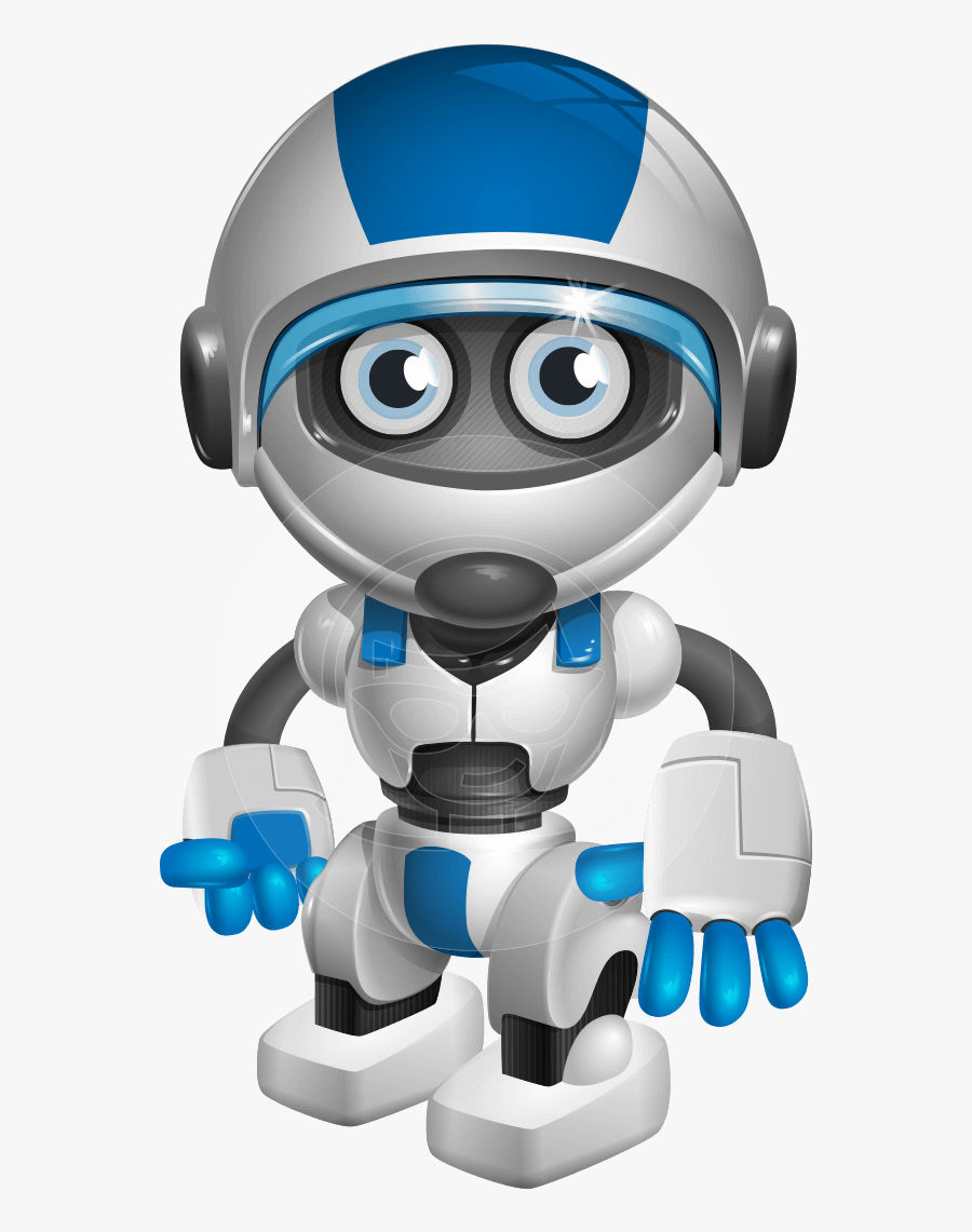 Clip Art Robot Cartoon - Iwiz Android Robo, Transparent Clipart