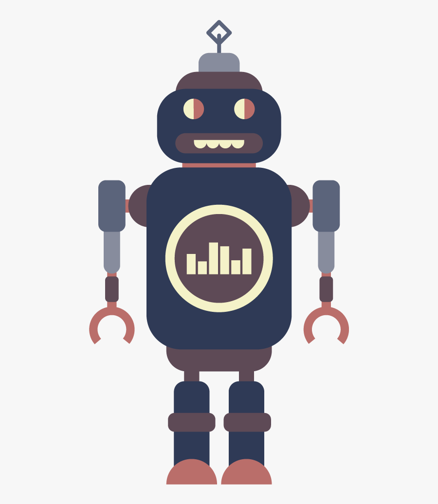 Transparent Robot Clipart Free - Illustration, Transparent Clipart