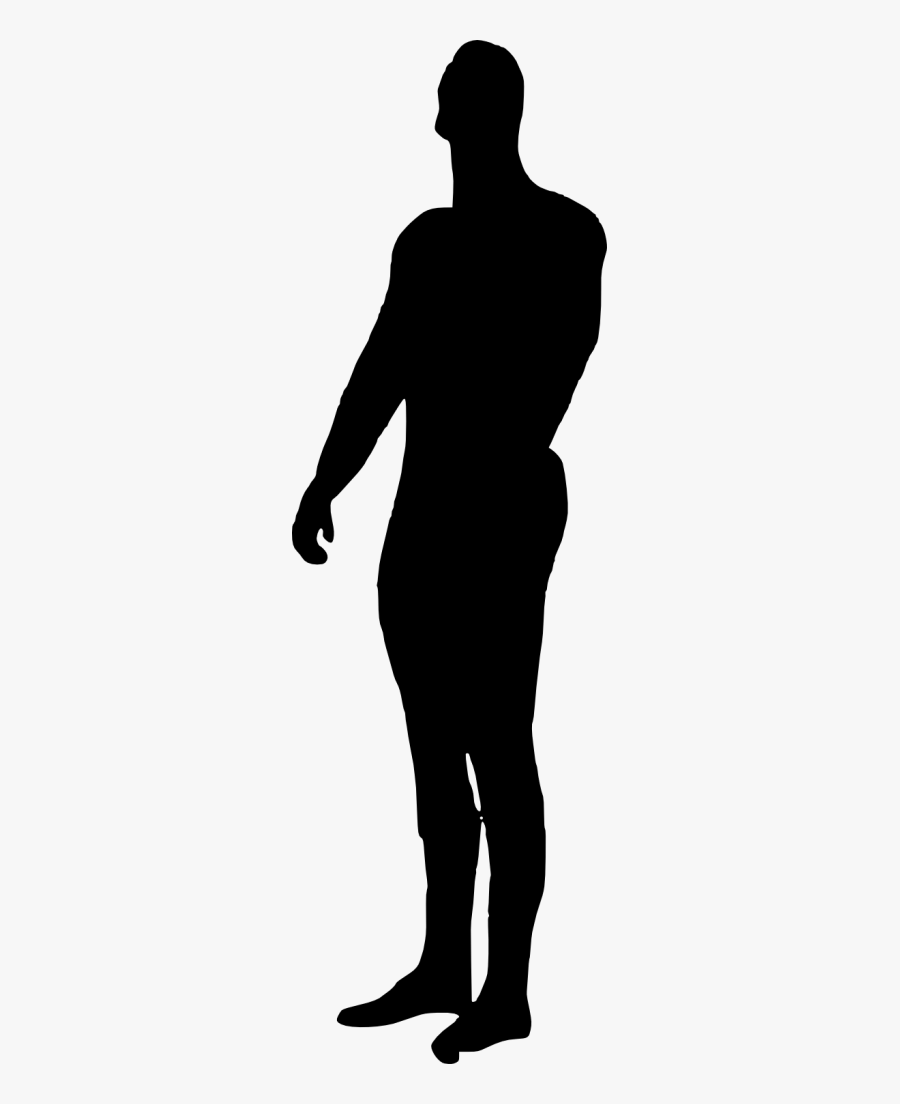 Silhouette African American Father, Transparent Clipart