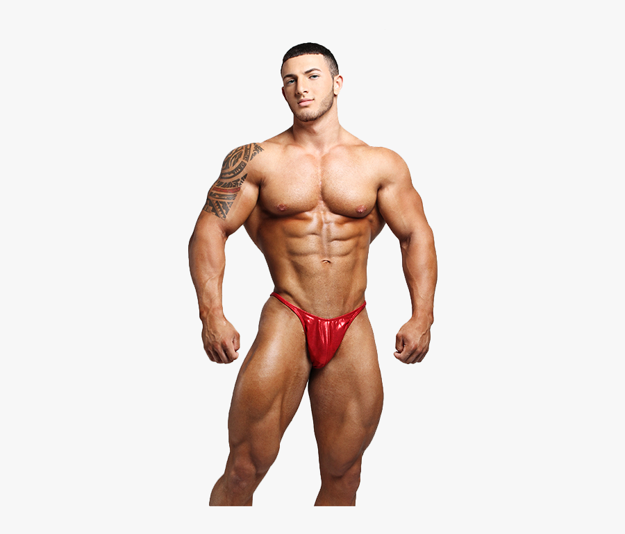 Clip Art Body Builder Pose - Underpants, Transparent Clipart