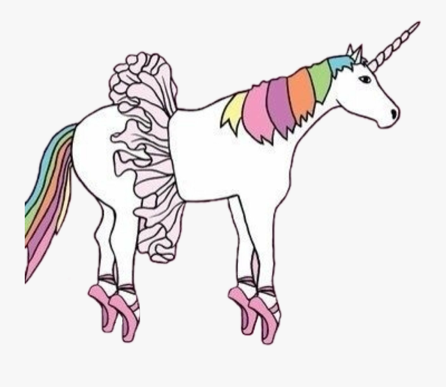 #unicorn #tumblr - Unicorn Redbubble Sticker, Transparent Clipart