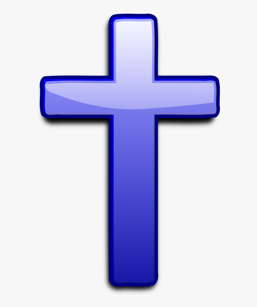 Transparent Cross Out Png - Cross Clip Art Blue, Transparent Clipart