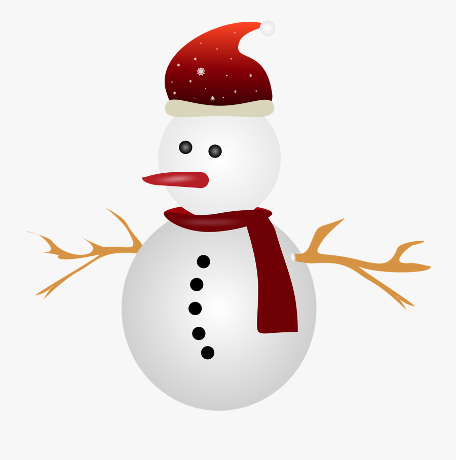 Snowman Christmas Snow Free Picture - Boneco De Neve Natal Png, Transparent Clipart