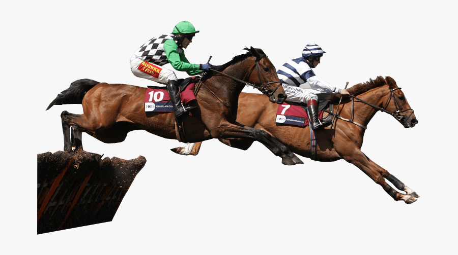 Racehorses Jumping Transparent Image - Horses Racing Transparent Background, Transparent Clipart