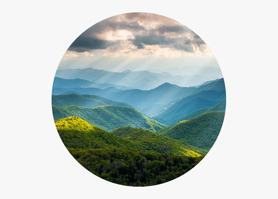 Light On Mountains - Great Smoky Mountains National Park Nc Western North, Transparent Clipart