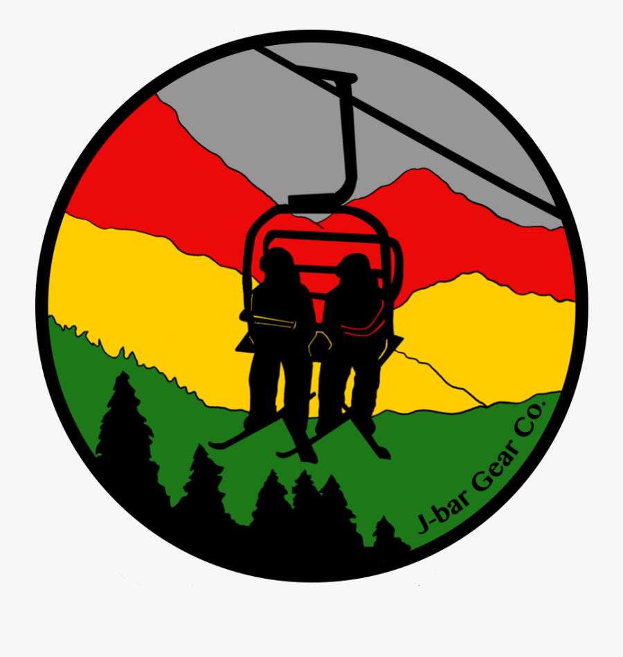 Chairlift Rasta Sticker - Rasta Chair Lift, Transparent Clipart