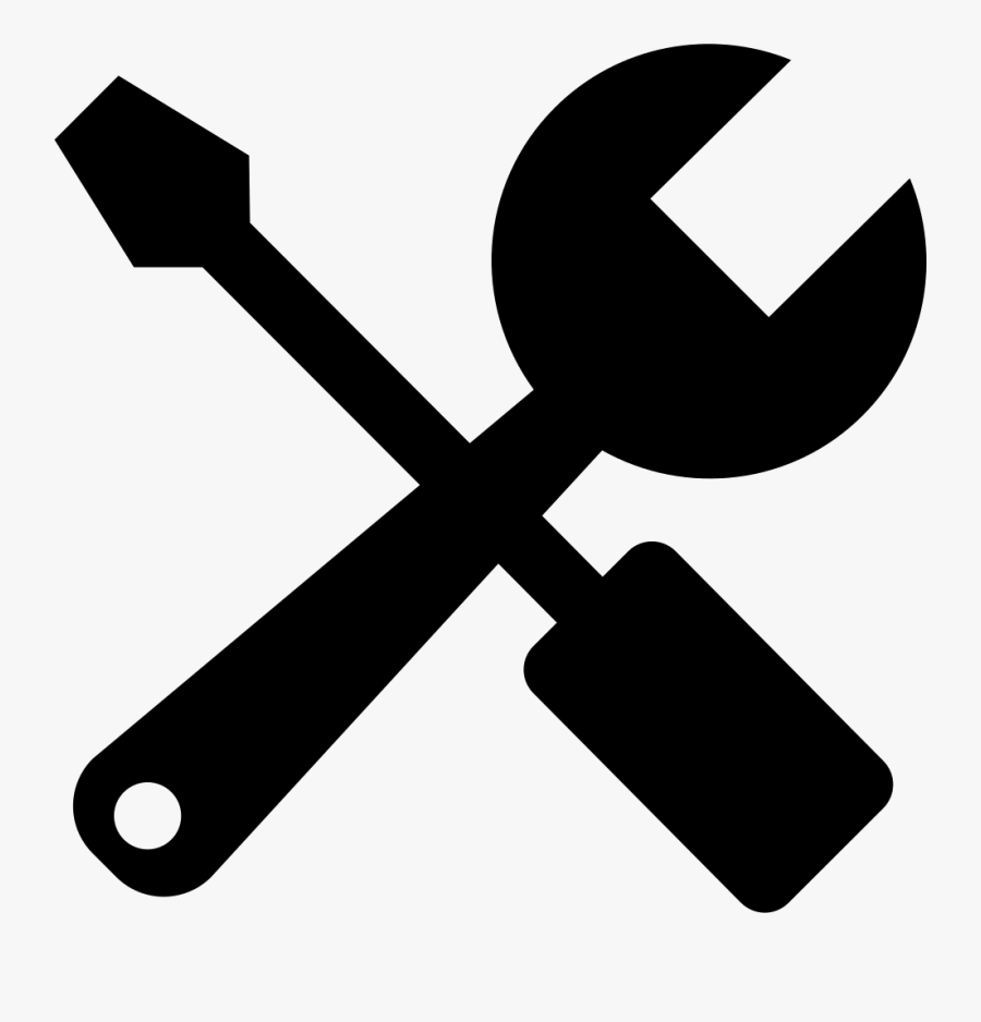 Png File Svg - Wrench And Screwdriver Crossed, Transparent Clipart