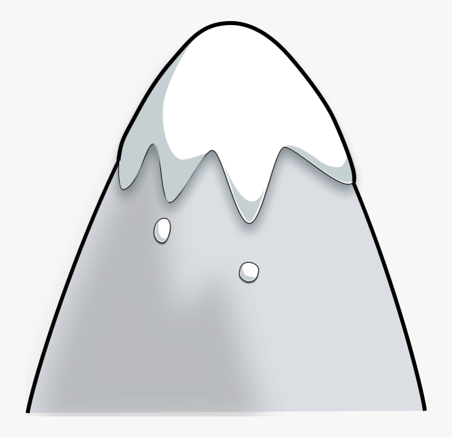 Mountain In A Cartoon Style - Cartoon Mountain, Transparent Clipart