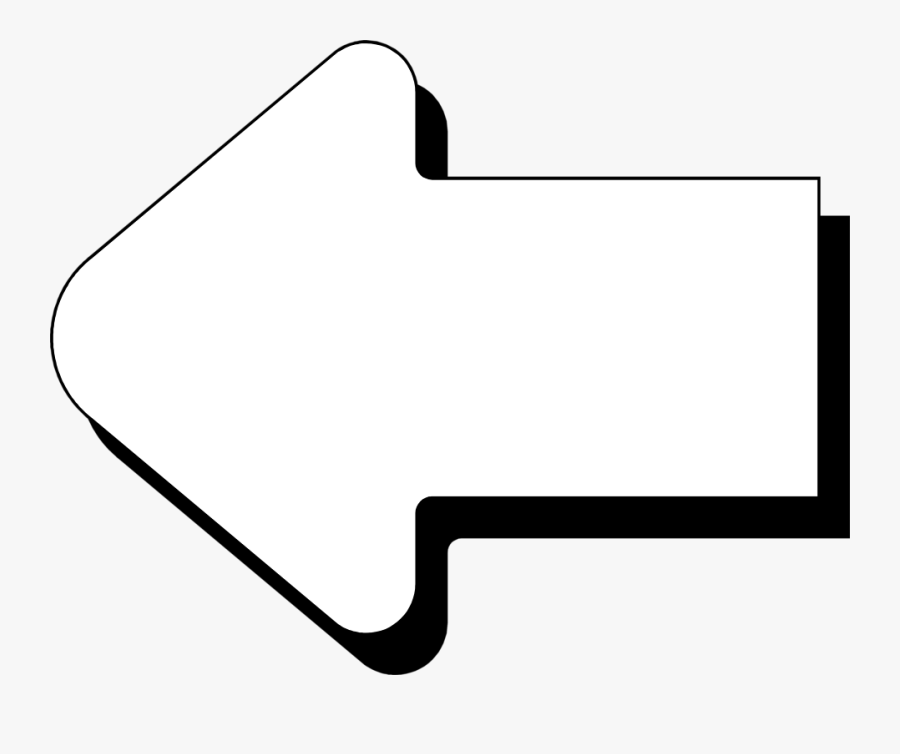 Background Pencil In Color - White Back Arrow Transparent, Transparent Clipart