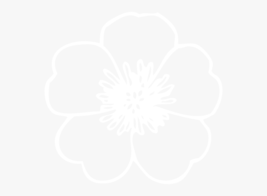 Daisy White Silhouette Clip Art At Clker - Illustration, Transparent Clipart