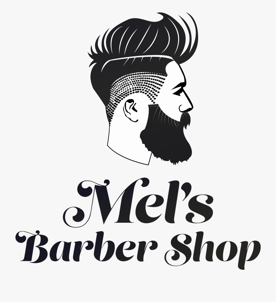 Barber Shop Haircut Logo, Transparent Clipart