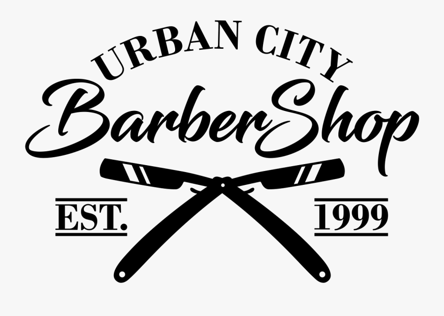 Urban City Barbershop, Transparent Clipart