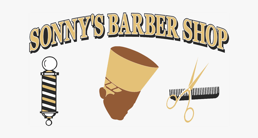 Sonny"s Barber Shop Logo, Transparent Clipart