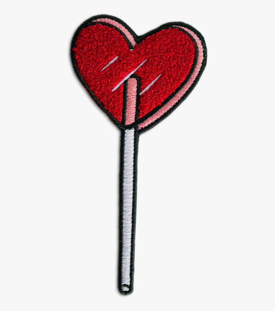 Heart Lolli Patch In Cherry"
 Class= - Patch Heart, Transparent Clipart