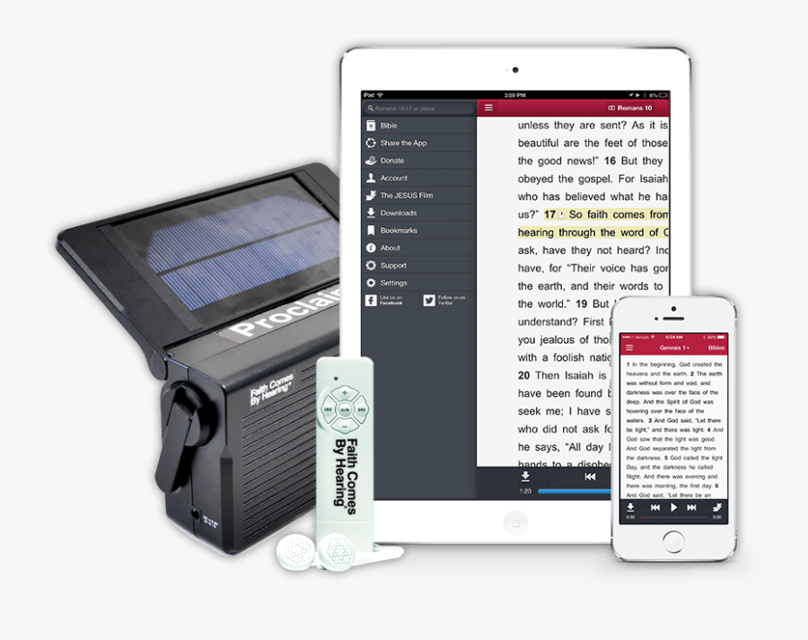 Audio Bible Devices - Audio Bible, Transparent Clipart