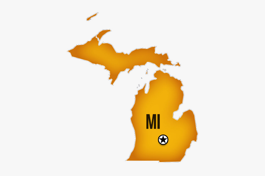 State Of Michigan Background, Transparent Clipart