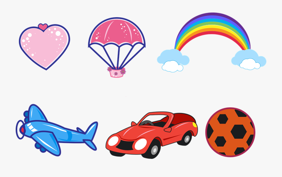 Parachute Clipart Rainbow, Transparent Clipart