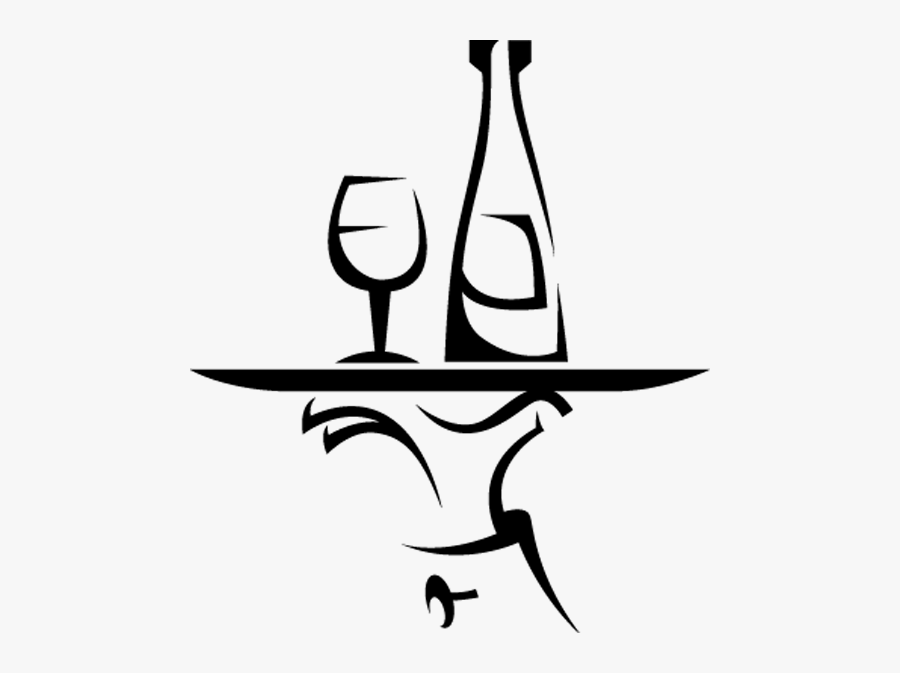 Waiters Tray Wall Sticker - Restaurant Icon, Transparent Clipart