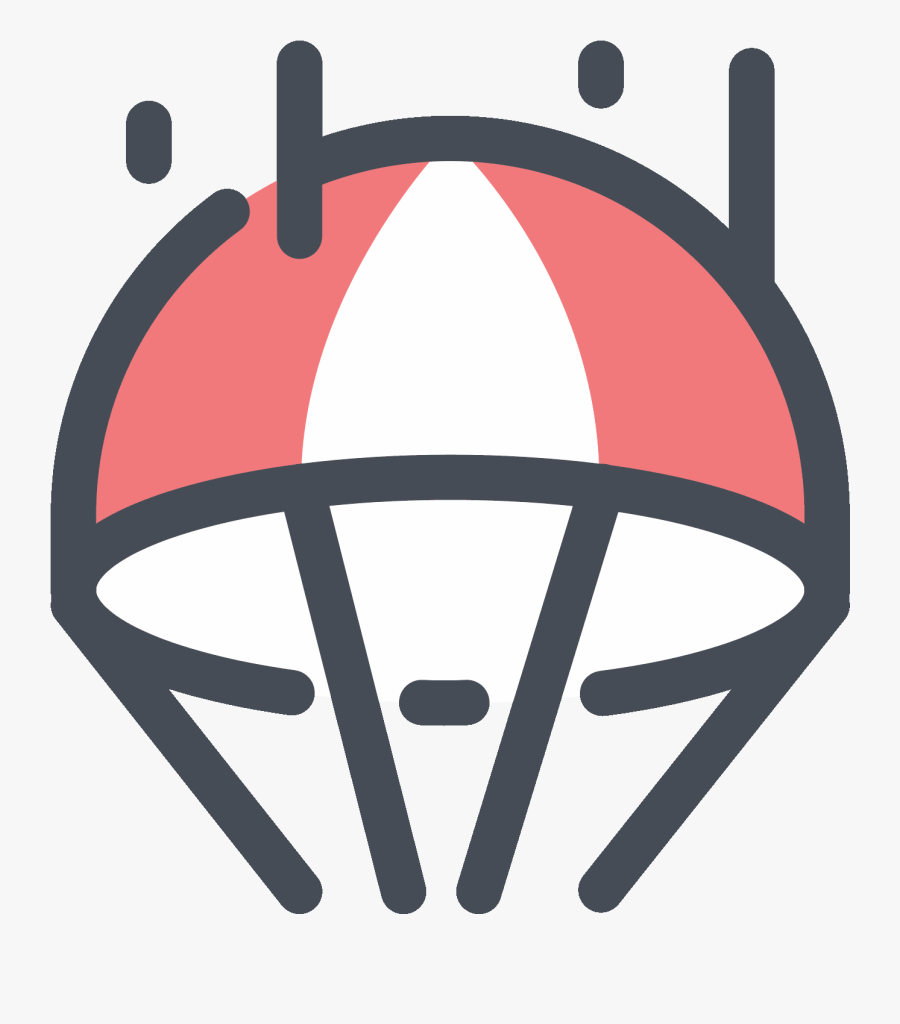 Parachute Clipart Pixel Art - Iconos De Paracaidas, Transparent Clipart