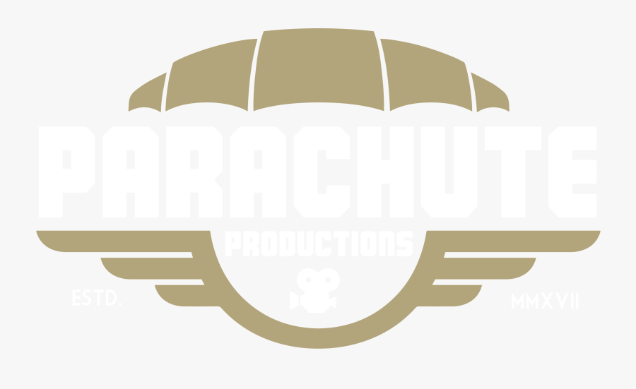 Parachute Logo White Text - Illustration, Transparent Clipart