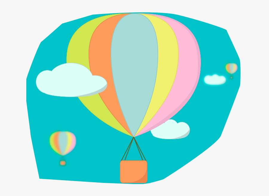 Parachute - Hot Air Balloon, Transparent Clipart