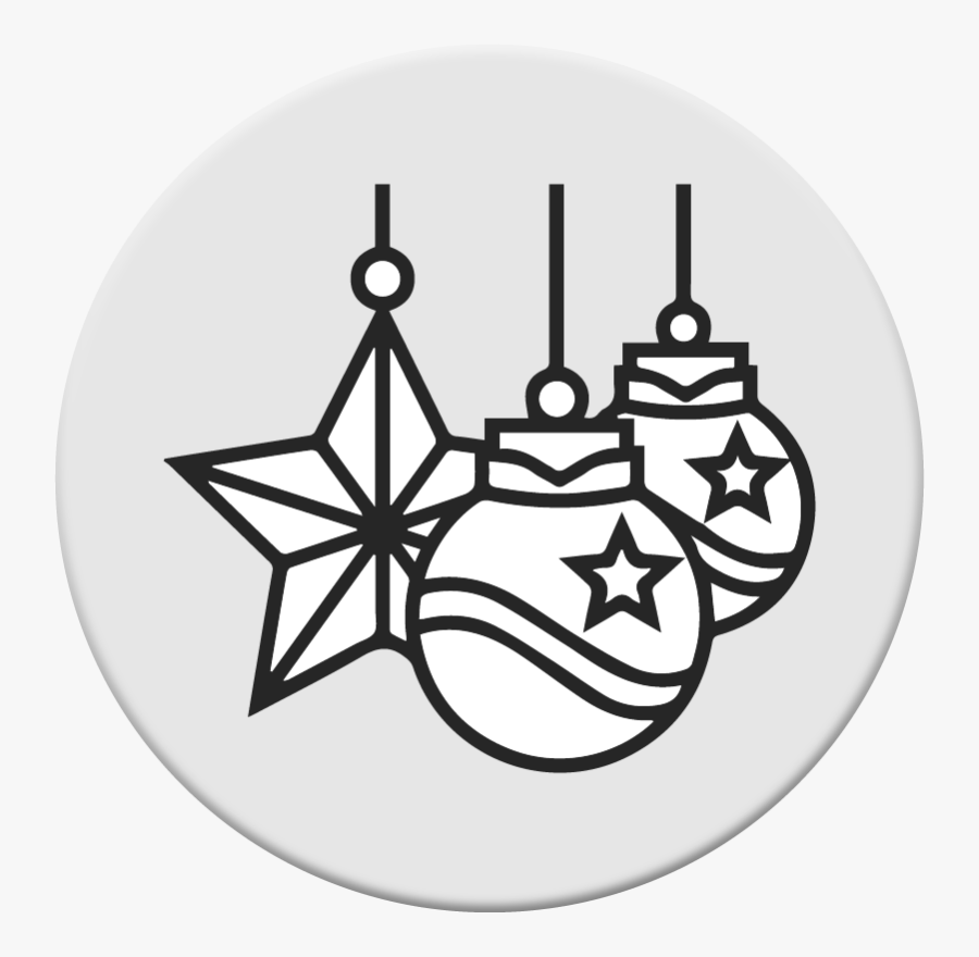 Browse Event And Wedding Florists - Christmas Decoration Black And White, Transparent Clipart