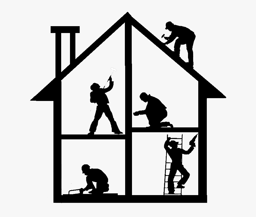 Home Repair Home Improvement House Real Estate Renovation - House Renovation Clipart Png, Transparent Clipart