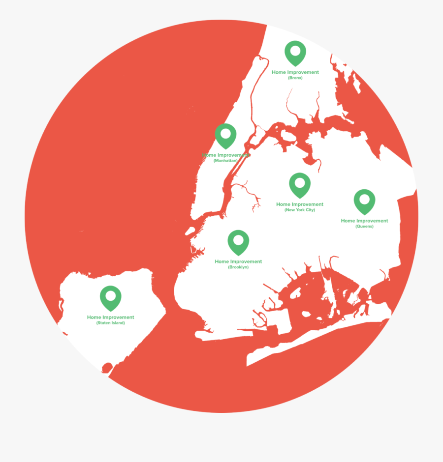 New York City Boroughs Map Blank, Transparent Clipart