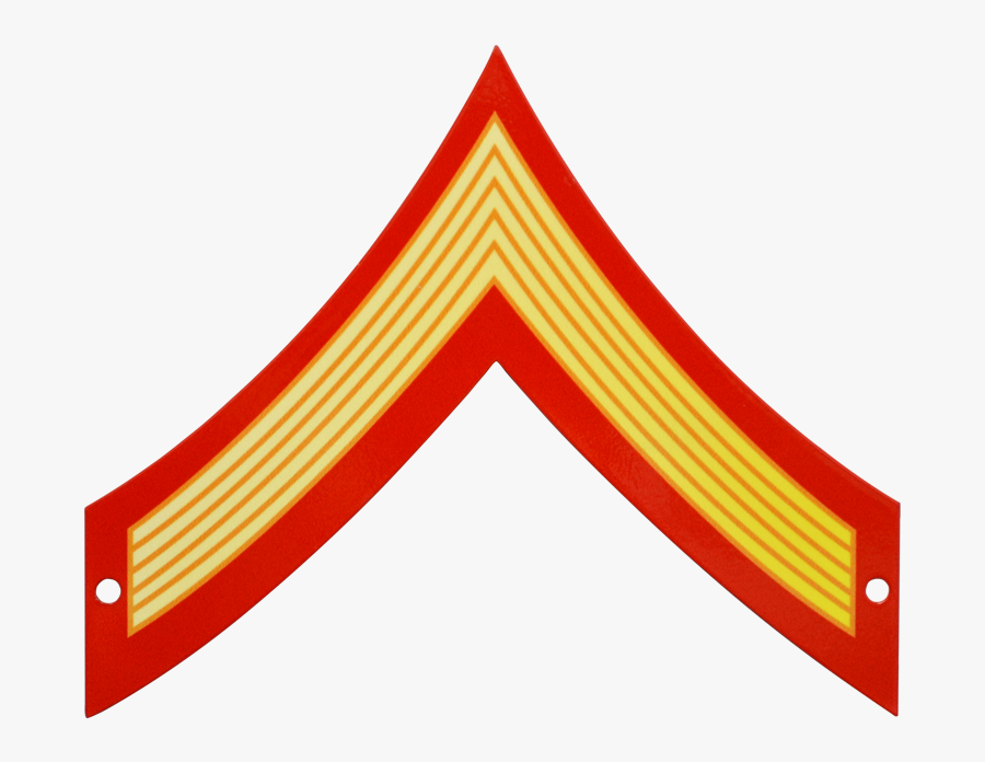 Marine Private First Class Insignia, Transparent Clipart