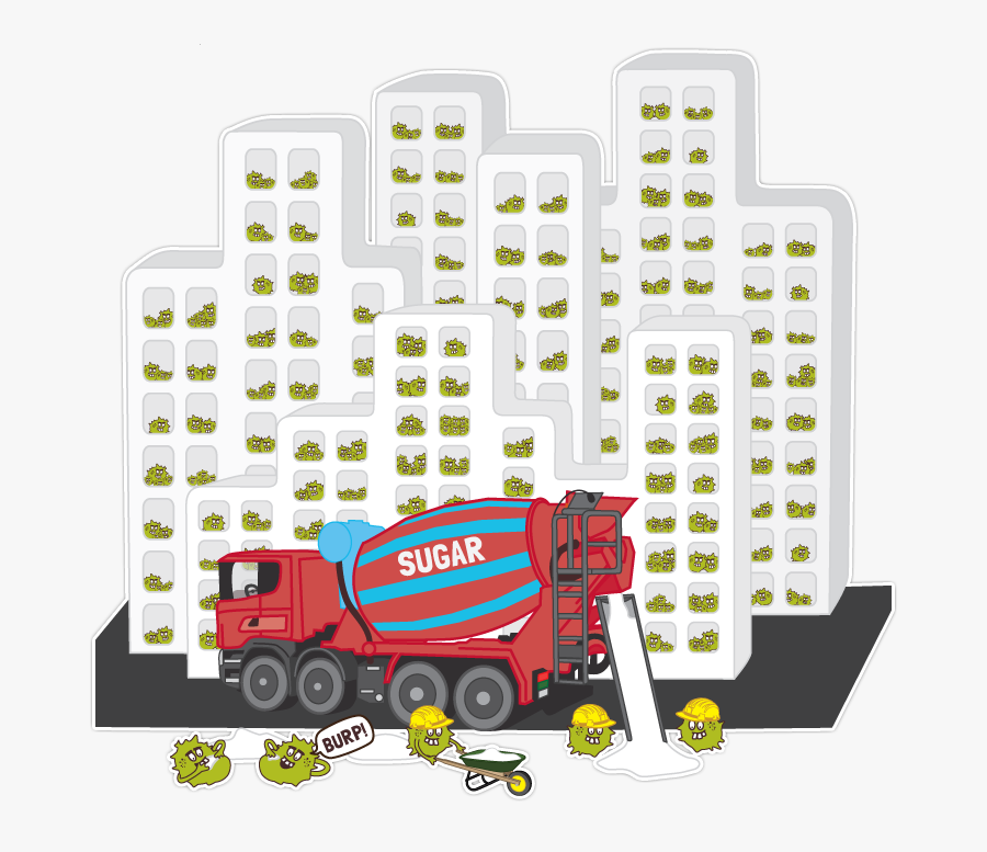 Plaque Bugs And The Sugar Problem, Transparent Clipart