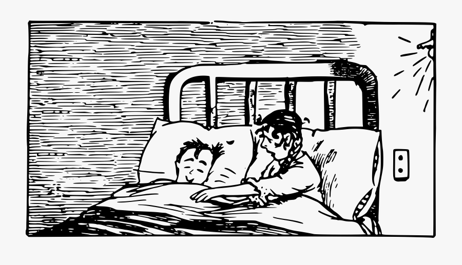 Couple In Bed Clip Arts - Illustration, Transparent Clipart